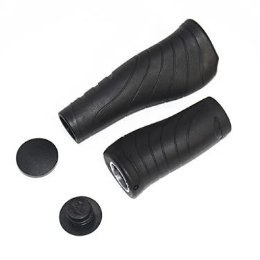 Imagem de 1 par de apertos de bicicleta de borracha TPR Mountain Bike Gear Shift Grips Cover para MTB, bicicleta de estrada (130/90 x 22,2 mm)