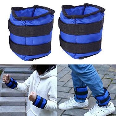 Imagem de Yajun Tornozelo Pesos Ajustáveis Resistente Sem Chumbo Tornozelo Pesos Pernas Poder Exercício Fitness Equipamento 1 par, 3 kg (1,5 kg * 2)