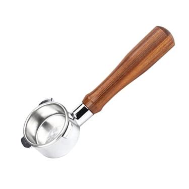 Imagem de Tingpai Porta-filtro sem fundo de café de 54 mm com cesta de filtro e substituição do o de madei pa 880/870/850 Filtros de liga reutilizáveis de máquina de café