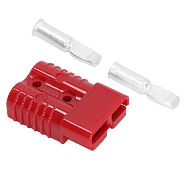 Imagem de Plugue de Desconexão de Conexão Rápida da Bateria, Conector Rápido da Bateria 175A 600V Marcação Colorida Pequena para Painéis Solares para Caravanas para Refrigeradores (Vermelho)