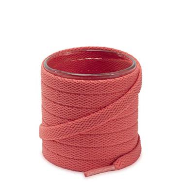 Imagem de Cadarços de sapato Shoemate cor sólida 5/16 polegadas para tênis e sapatos esportivos com 4 cadarços Aglets, 23 Light Red, 27"(69cm)