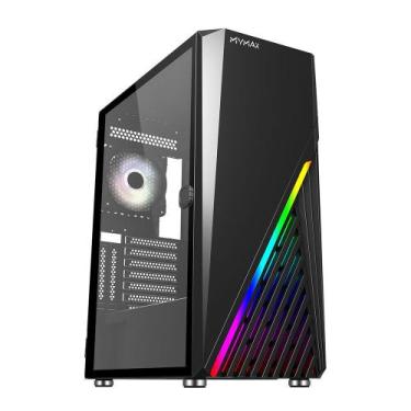 Imagem de Gabinete Gamer Aurora Usb 3.0 Preto Led Rgb - Mymax