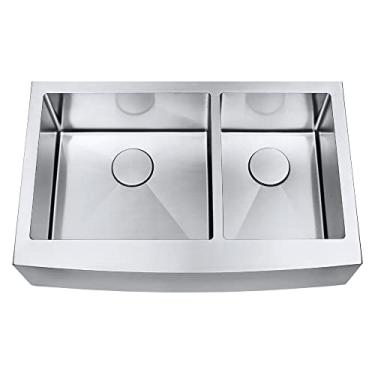 Imagem de Cuba Farmhouse Estilo Fazenda ou Avental aço inox 1mm escovado, Arell, 83,5x52,7x22,9cm, ARE-SA205