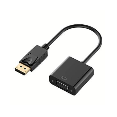 Imagem de Cabo adaptador conversor DisplayPort Dp para VGA cor preta SIENOC