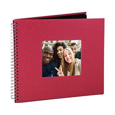 Imagem de Álbum de fotografias 30x30cm Scrapbook Glamour Vermelho c/ 40 Páginas