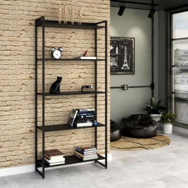 Imagem de Estante Nanda III Preta 80 cm