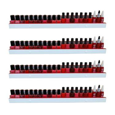 Imagem de Prateleira Esmalte 50cm Kit 4 Peças