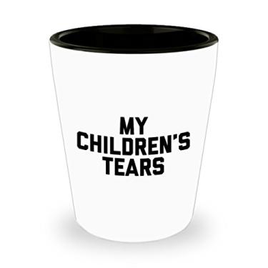 Imagem de Copo de shot Children's Tears – Presente quente ou frio dos meus filhos – Cerâmica
