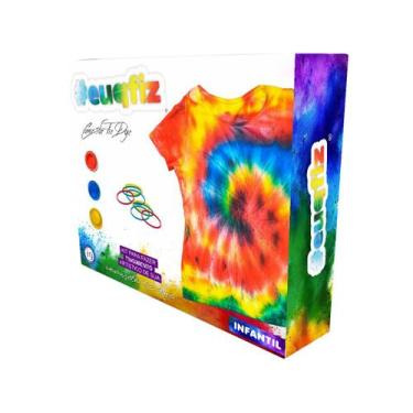 Imagem de Kit Tie Dye Com Camiseta Infantil Euquefiz - I9 Brinquedos