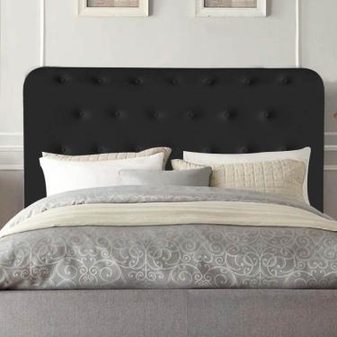 Imagem de Cabeceira Brenda Botonê 195cm King Size Suede Preto
