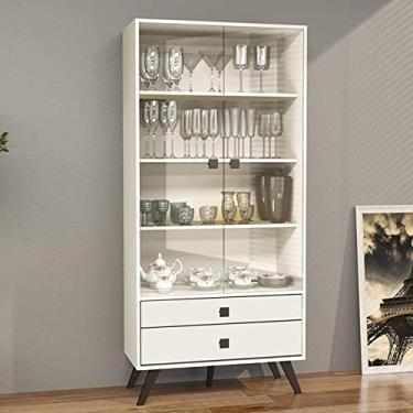 Imagem de Cristaleira 2 Portas 2 Gavetas 70cm Movelbento