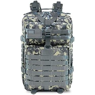 Imagem de Mochila Escolar De Náilon Mochila À Prova D'água Para Atividades Ao Ar Livre Para Esportes Acampamento Caminhadas Caminhadas Bolsa,Acu Grey (50l),A,bonny369