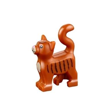 Imagem de LEGO Animal Standing Cat Kitten Dark Orange Pet da Minifigures Friends x1 Loose