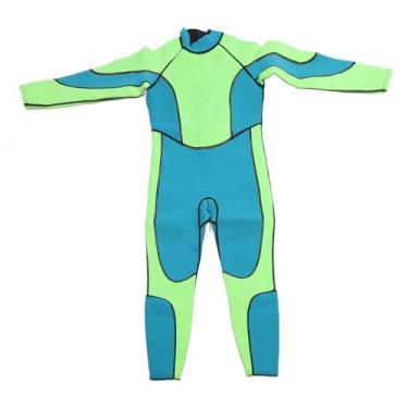 Imagem de Roupa de Mergulho Infantil, Roupa de Mergulho Completa de Manga Comprida de 2,5 Mm para Meninos e Meninas, Manutenção Quente, Roupa de Banho UV Com Proteção Solar Com Estampa de