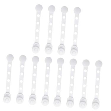 Imagem de ERINGOGO 12 Peças fechadura da geladeira fechaduras de banheiro à prova de bebê travas à prova de bebê fechaduras de armário à prova de bebê travas de armário à prova de crianças trancar