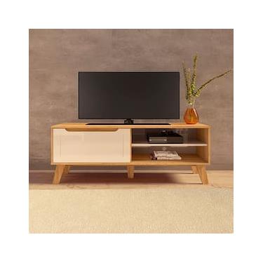 Imagem de Rack Artely Lotus com 134 cm de Largura, 1 Porta Basculante, Ideal para TV de Até 60”