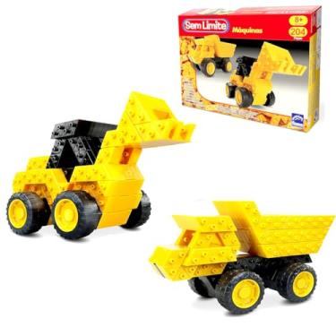 Imagem de Generic - Trator Caminhão de Montar 2 em 1 Brinquedo Didático 204 pçs