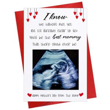 Imagem de FLYAB Cartão engraçado para o primeiro dia das mães para mãe, cartão feliz dia das mães do Bump com inserção de foto, cartão de primeira vez para o dia das mães, para a nova mãe, esposa, irmã, filha