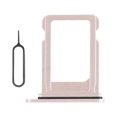 Imagem de Risidamoy Suporte de bandeja de cartão SIM rosa para iPhone 13 de substituição versão SIM único para iPhone13 slot para cartão com anel de borracha à prova d'água kit de reparo ferramenta de remoção