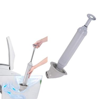 Imagem de Desentupidor de tubo de vaso sanitário de alta pressão para desbloquear um tiro, kit de êmbolo de vaso sanitário atualizado, ferramenta de remoção de entupimento de dreno de ar de alta pressão para
