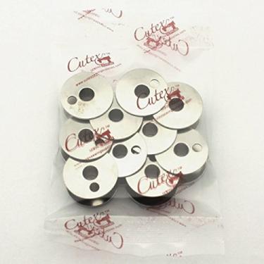 Imagem de Cutex 10 Pk Metal Bobbins #203470 - Singer 110W, 111W, 112W, 211W Class Machine