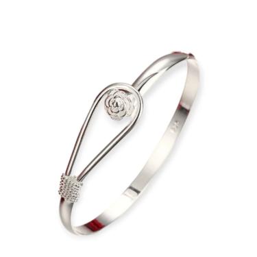 Imagem de Bracelete  de prata 925 feminino com  fecho regulável  