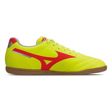 Imagem de Chuteira Futsal Mizuno Morelia Club IN - Masculino - Amarelo-Neon
