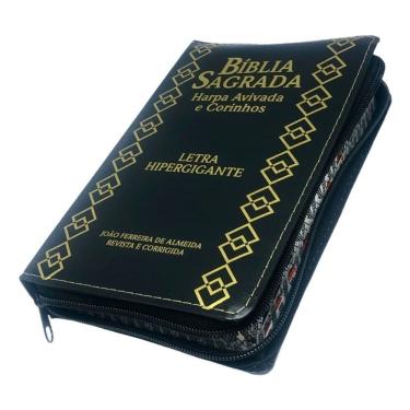 Imagem de Bíblia Com Harpas Coros Letra Hipergigante Pentecostal Batista Assembléia Índice