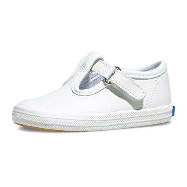 Imagem de Keds Tênis unissex Baby Champion com bico de renda, Couro branco, 19