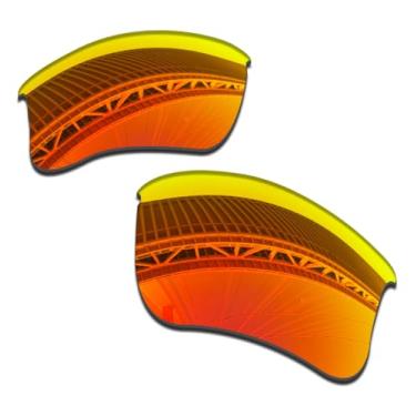 Imagem de LenzProse Lentes de reposição polarizadas de 1,5 mm para óculos de sol Oakley Flak Jacket XLJ, antiarranhões | Ajuste perfeito