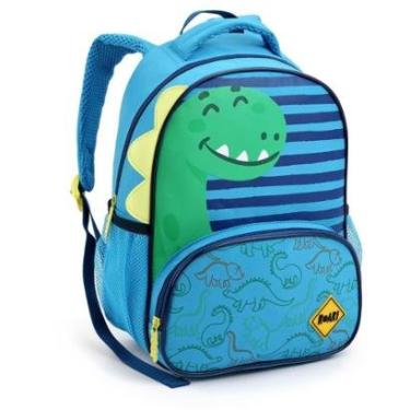 Imagem de Mochila Costas Menino Mini Escolar Infantil Dinossauro Creche Seanite-Masculino