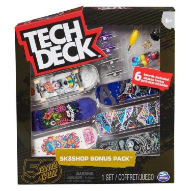 Imagem de Tech Deck - Skate De Dedo - 6 Unidades - Santa Cruz SUNNY BRINQUEDOS