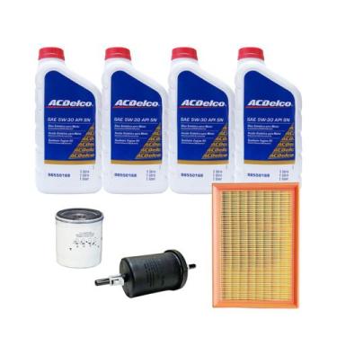 Imagem de Kit De Filtros Troca De Óleo Chevrolet Spin Cobalt Flex 1.8 Até 2016 -