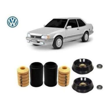 Imagem de Par Kit Coxim Rolamento Batente Coifa Dianteiro Volks Apollo 1990 1991