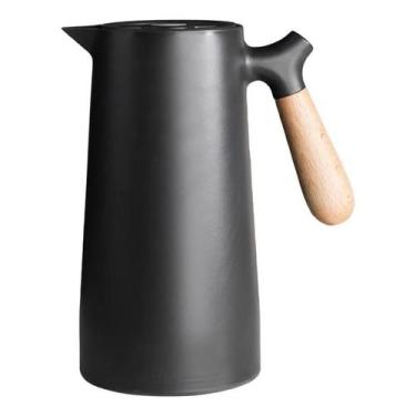 Imagem de Garrafa Térmica Bon Gourmet Cabo Nórdico Preta 1 Litro, 1L, Preto