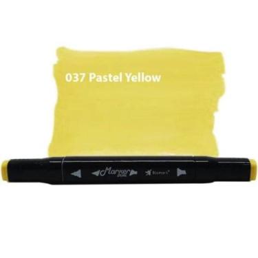 Imagem de Caneta Marcador Marker Dual Ponta Dupla PK0206D_037 Pastel Yellow Bism