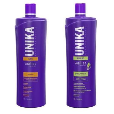 Imagem de Kit Agilise Progressiva Vegana Unika Green Gel 1000 Ml