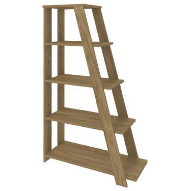 Imagem de Estante Escada Multiuso Decorativa 5 Prateleiras Stela A06 Olmo - Mpoz