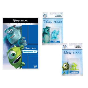 Imagem de Kit Especial Monstros SA DVD + 2 Miniaturas Nano Metalfigs - DISNEY