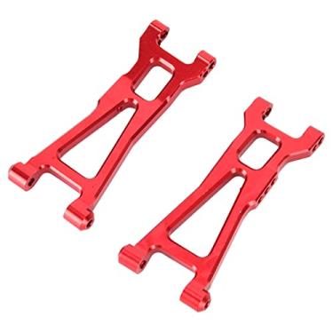 Imagem de Substituição dos braços de suspensão, liga de alumínio especialmente projetado braço de suspensão inferior traseiro fácil operação com plugues parafusos para carro HBX 16889 1/16 RC