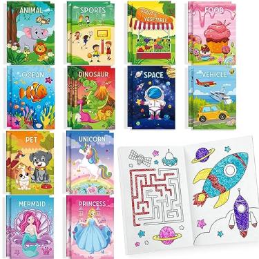 Imagem de 24 Coloring Books for Kids Party Favors Bulk Mini Coloring Books for Ages 2-4-8-12 Small Activity Books for Unicorn Dinosaur Mermaid Animal Birthday Party Gifts Goodie Bags Stuffers Classroom Travel