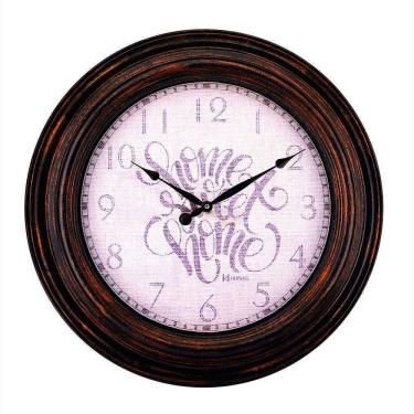 Imagem de Relógio Parede Herweg Gigante Envelhecido 60cm Ferrugem 4603 Ipê