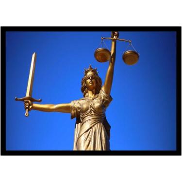 Imagem de Quadro Decorativo Direito Advogados Deusa Têmis Advocacia Justiça Sala