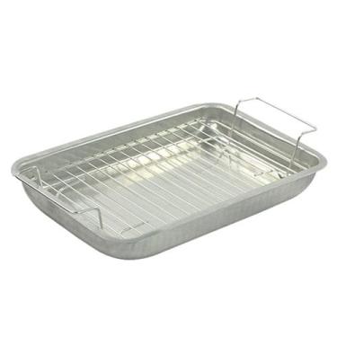 Imagem de Escorredor de Frituras Simples e Assadeira G 34x50cm - ARAMEFER