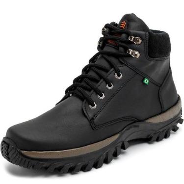 Imagem de Bota Coturno Casual HFAST Shoes Cano Medio Leve com Sola Tratorada Bor