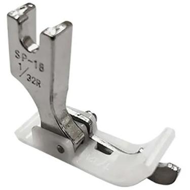 Imagem de Calcador Guia Movel Direito Pesponto 1/32 0,8mm Reta Teflon - Evolvere
