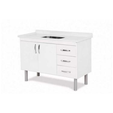 Imagem de Gabinete Cozinha Toquio 116cm Branco - Rorato