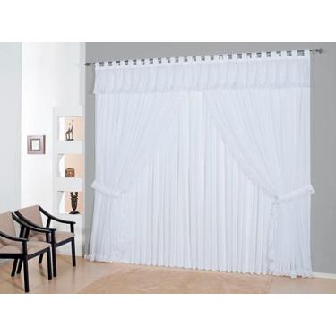 Imagem de Cortina voal rainha  3,00m x 2,60m - MAYRA ENXOVAIS, Branco
