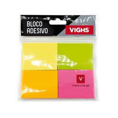 Imagem de Bloco adesivo 38x51 100 folhas 4 cores Vighs