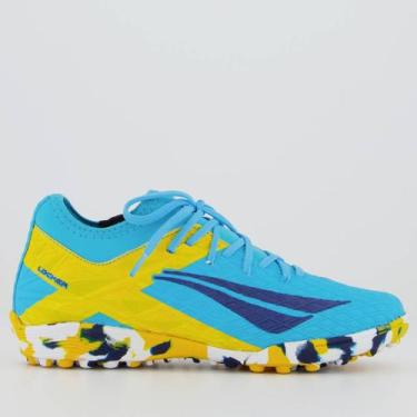 Imagem de Chuteira Penalty RX Locker Y-3 Society Juvenil Azul, 35